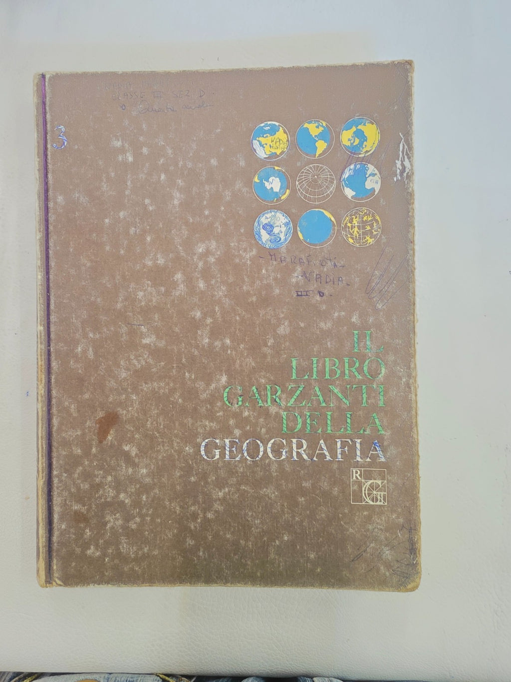 ​"Il Garzanti della Geografia" Atlante Libro Vintage Collezione Raro Anni '70