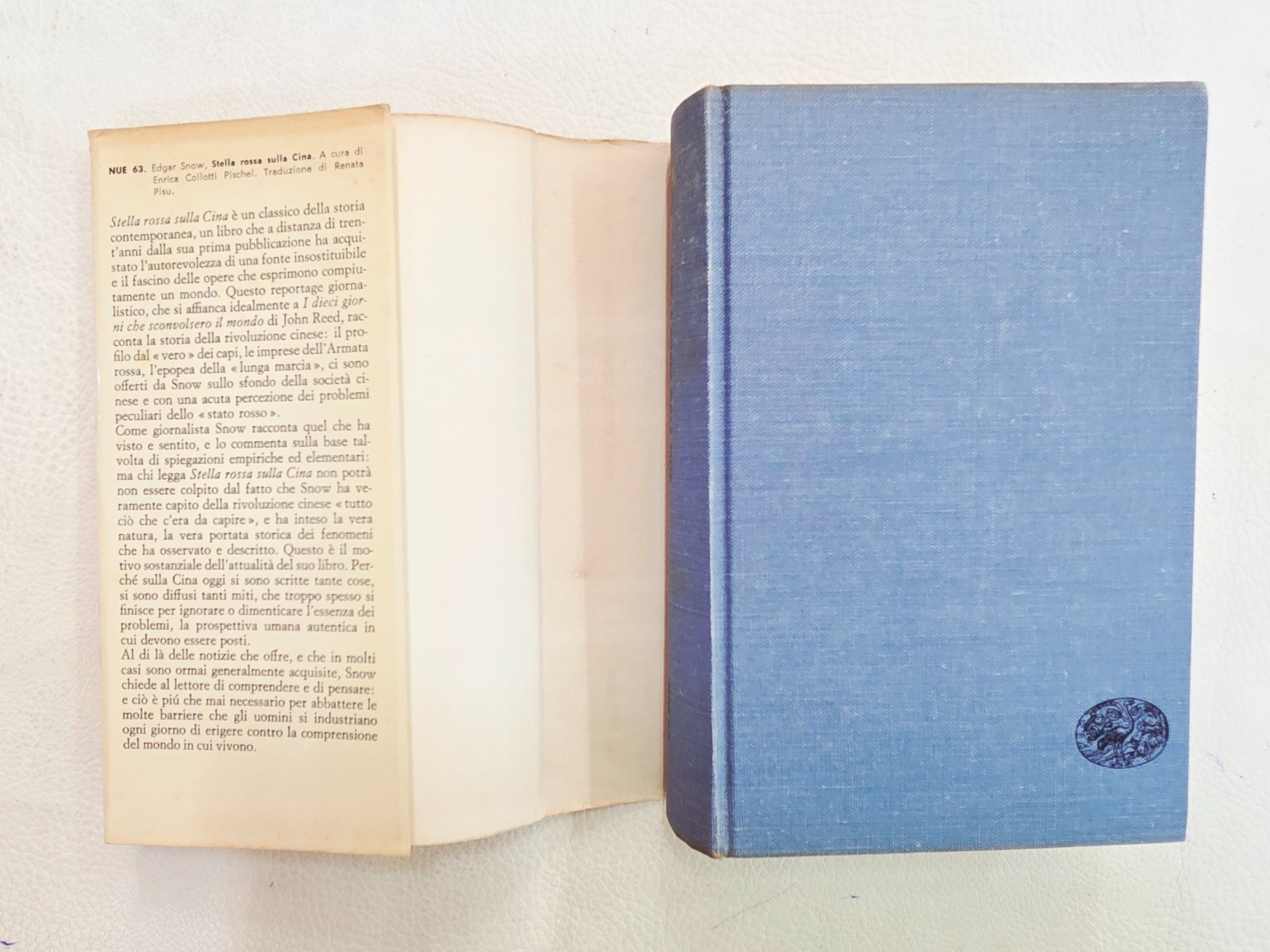 ​"Stella rossa sulla Cina" Edgar Snow Libro Einaudi 1965 Vintage Collezione Raro