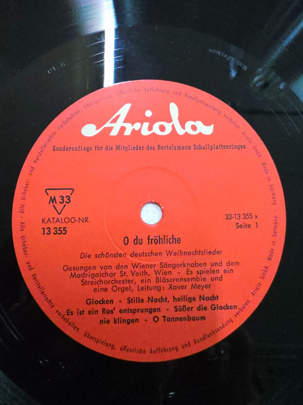 "O du fröhliche" - I Più Bei Canti Natalizi Tedeschi. VINILE