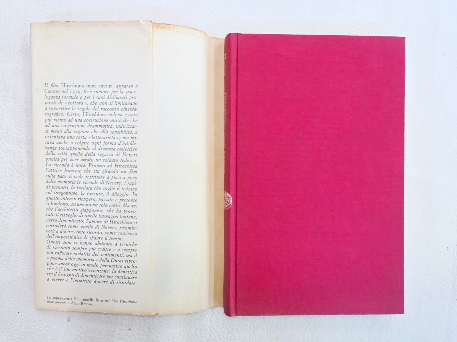 ​"Hiroshima mon amour" Marguerite Duras Libro Einaudi 1960 Raro