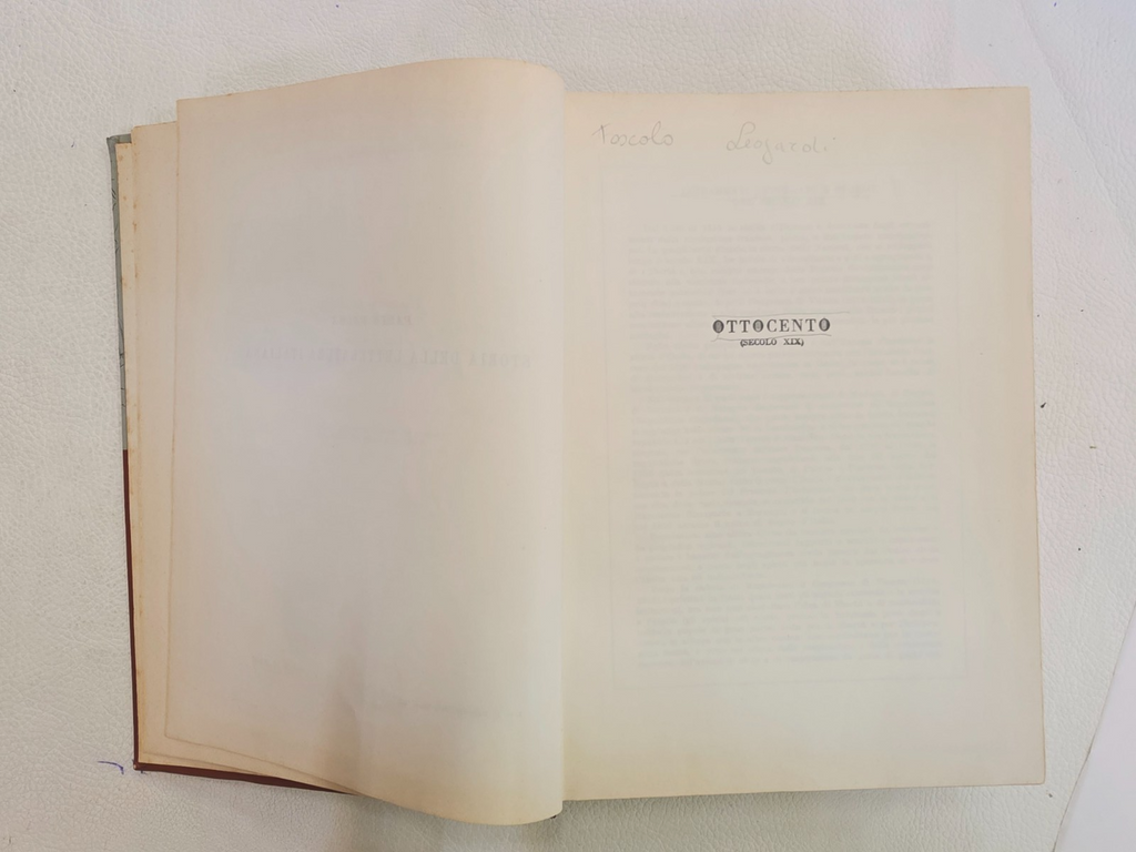 ​"Belle Lettere" U. Panozzo Paravia Vol. 3 Libro Storia Letteratura Italiana