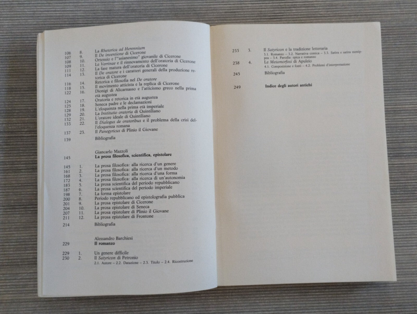 0 La prosa latina – Montanari – NIS Forme Autori Problemi Latino classico Usato