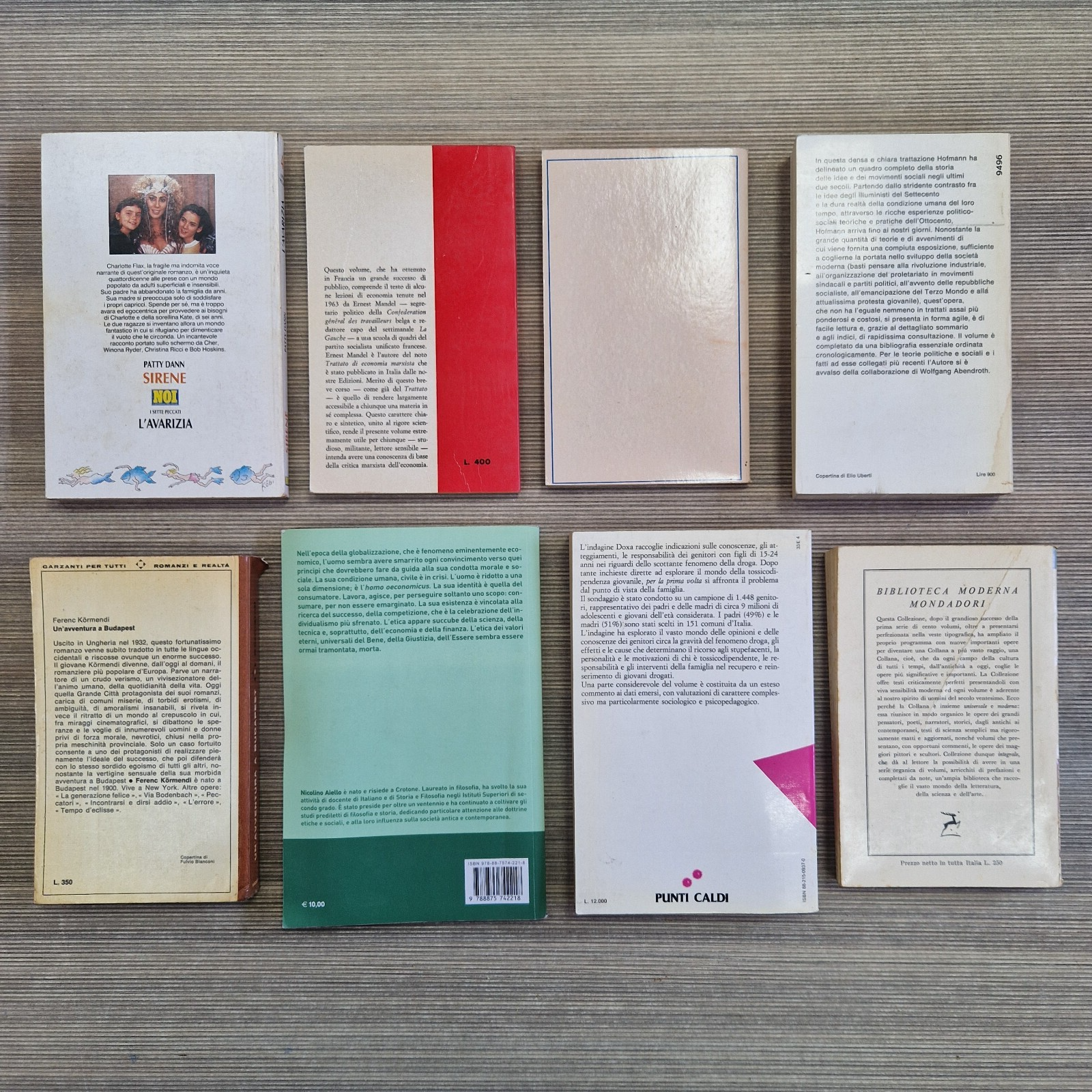 0 Lotto 8 libri vari marxismo etica movimenti sociali famiglia amore stock affar