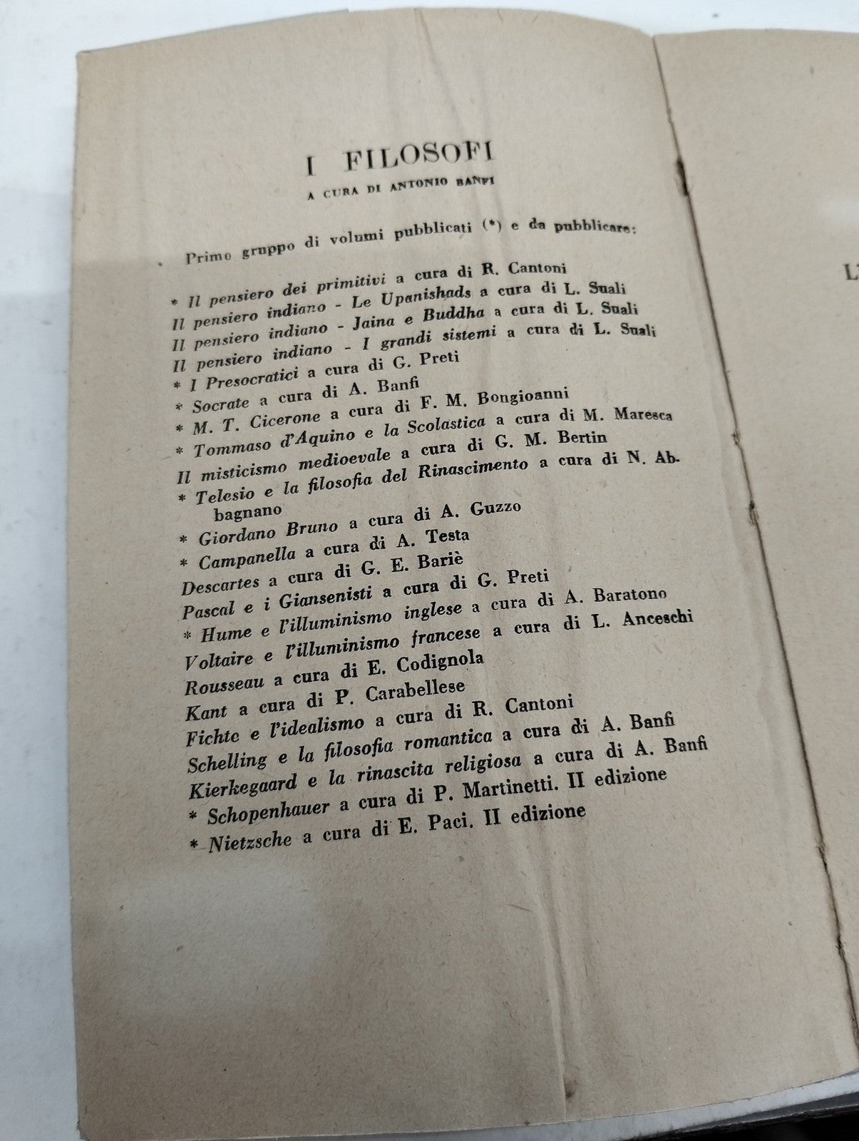 "Hume e l'Illuminismo Inglese. I Filosofi" a cura di Antonio Banfi - Garzanti