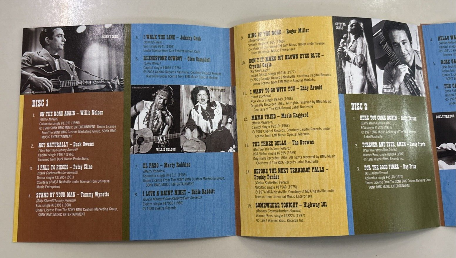 0 Billboard #1s Classic Country by Various Artists JOEL WHITBURN PRESENT 2 CD