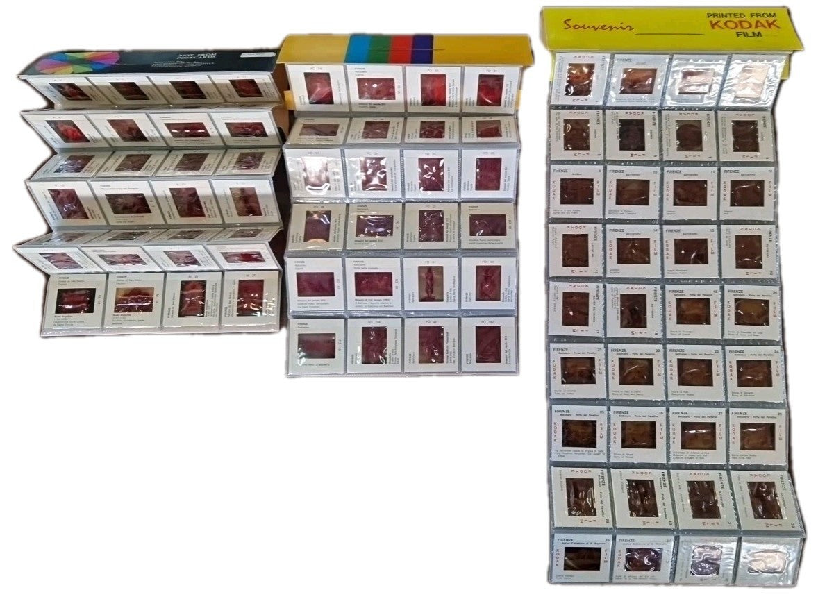 0 Diapositive Vintage Anni '60 - FIRENZE - 96 COLOR Souvenir Slides Kodak F