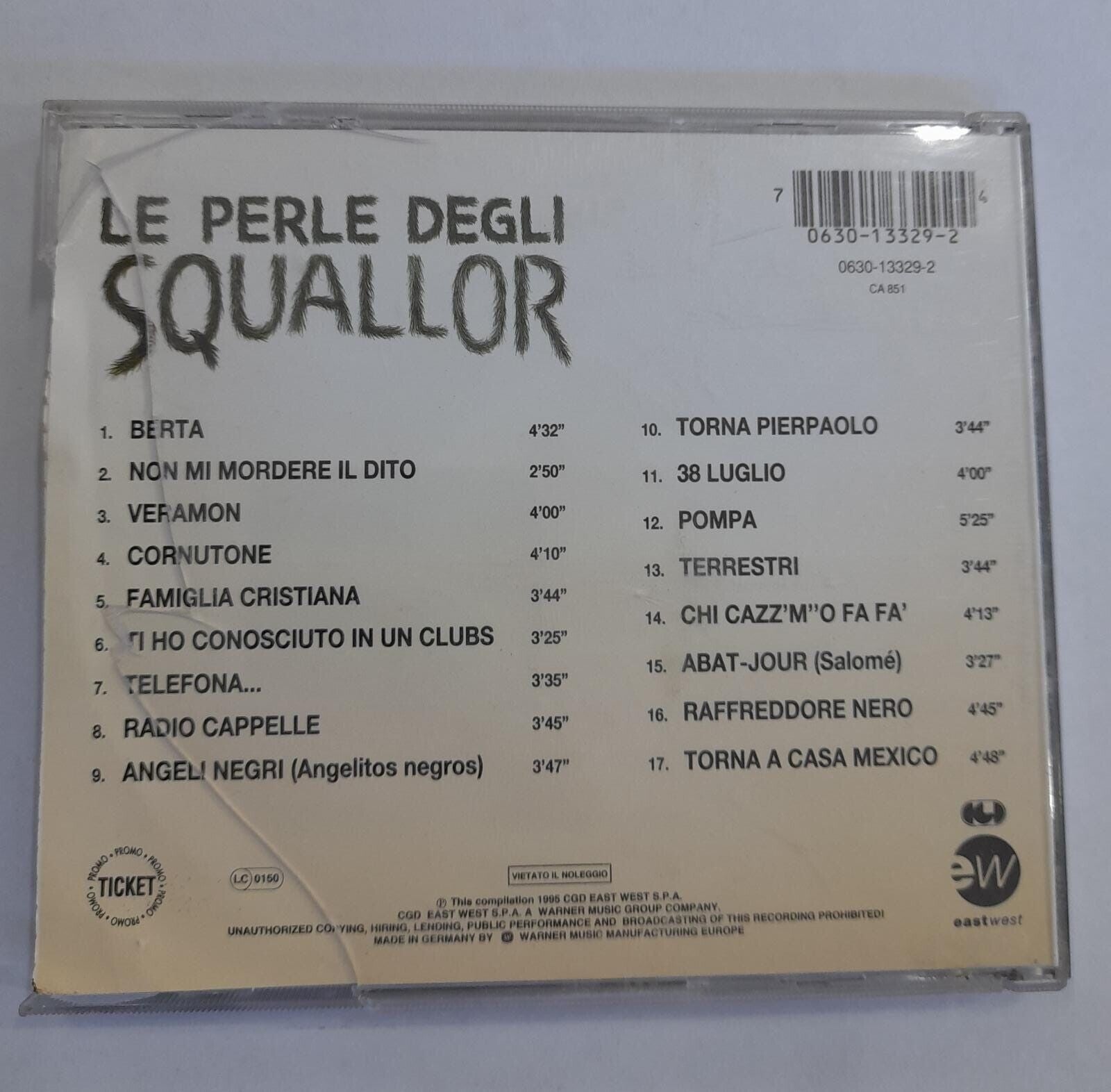 0 CD LE PERLE DEGLI SQUALLOR CDG - CD RARO AD UN SUPER PREZZO