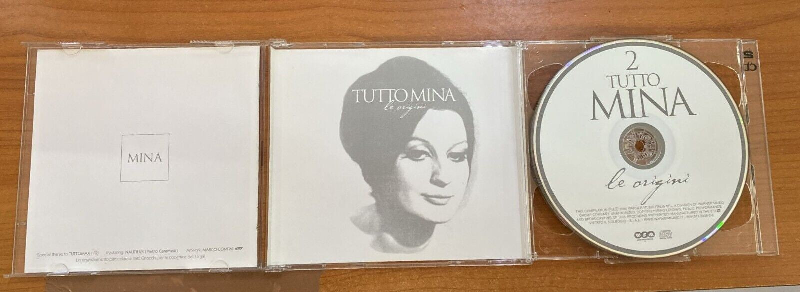 0 ALBUM ORIGINALE MINA - TUTTO MINA LE ORIGINI (INCLUDE 2 CD) WARNER MUSIC 2006