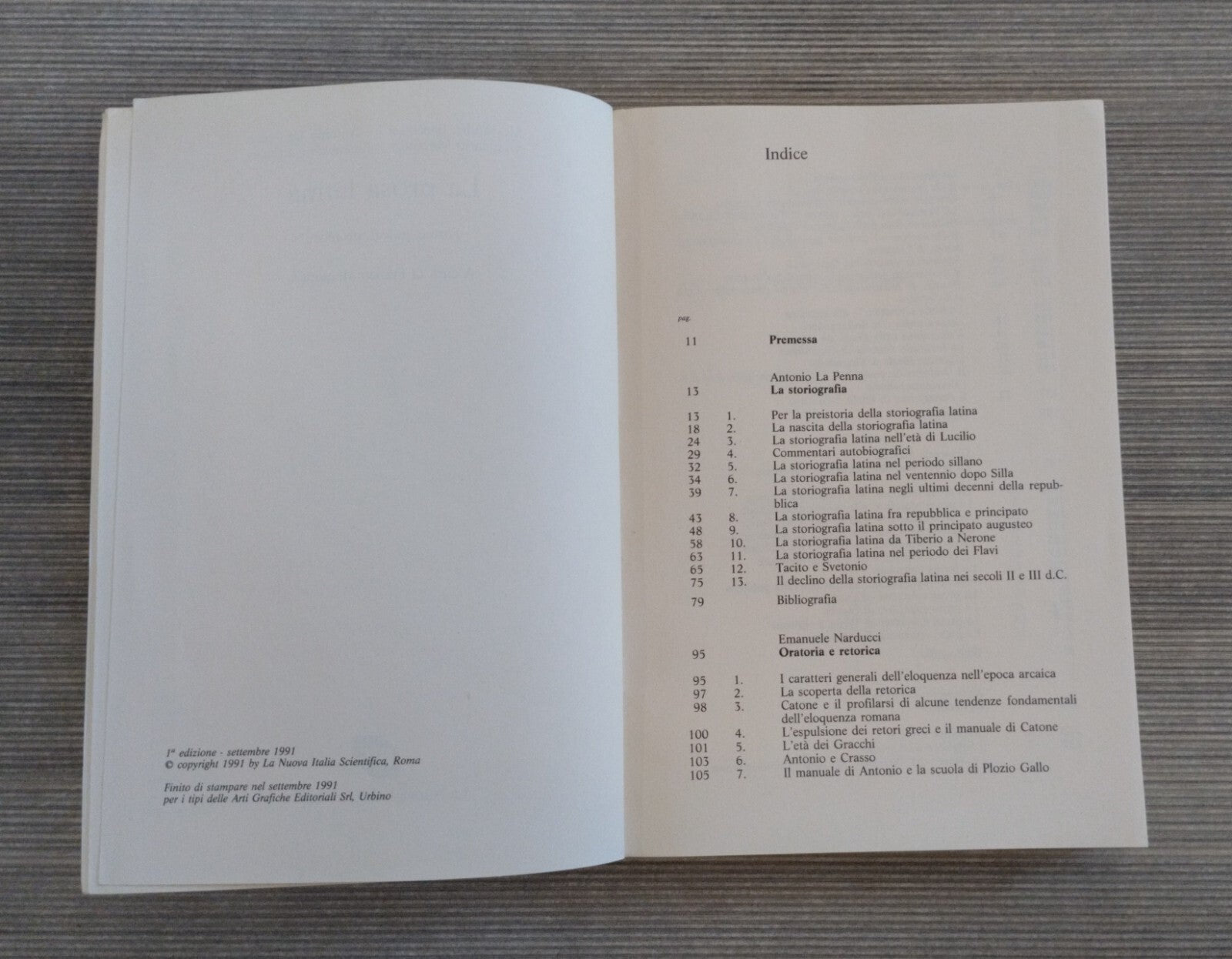 0 La prosa latina – Montanari – NIS Forme Autori Problemi Latino classico Usato