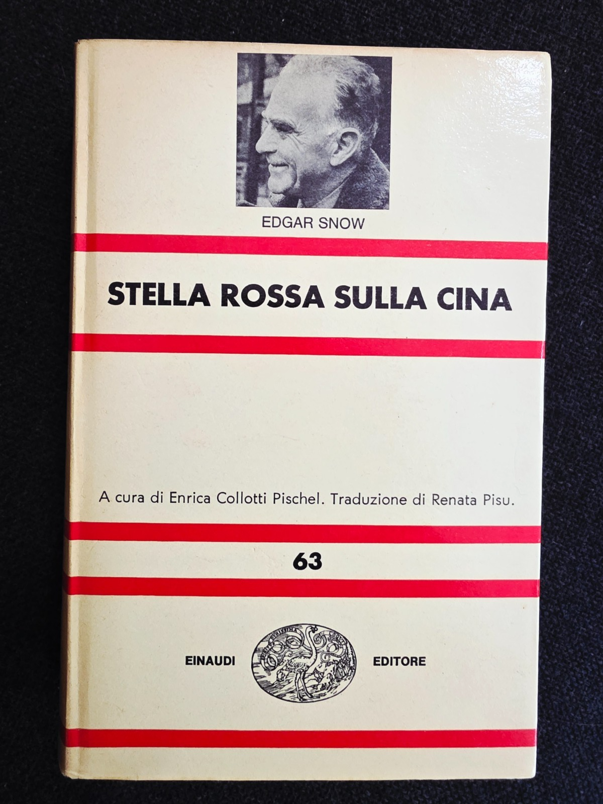 ​"Stella rossa sulla Cina" Edgar Snow Libro Einaudi 1965 Vintage Collezione Raro