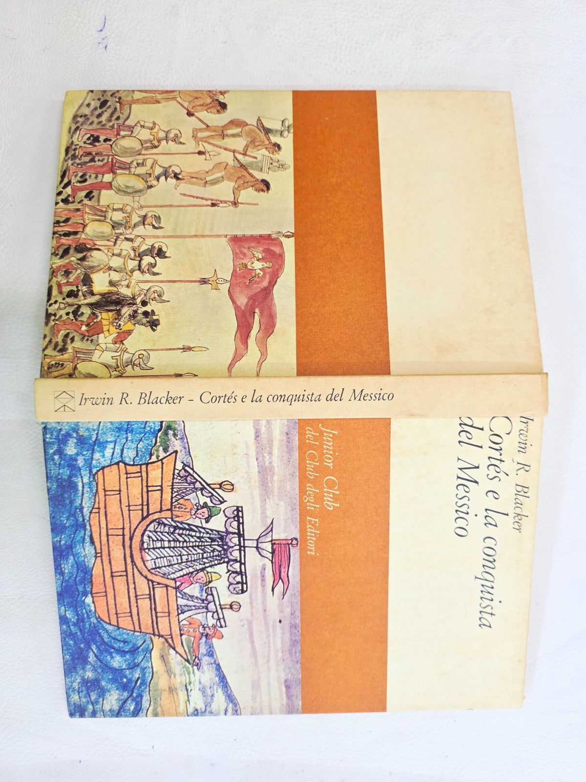 ​"Cortés e la conquista del Messico" Blacker Junior Club Libro Raro Vintage