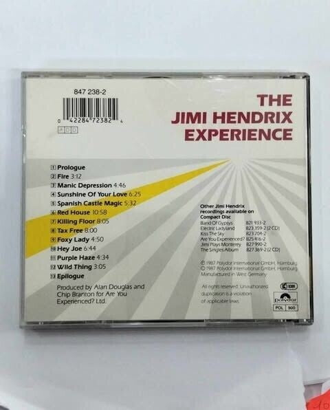 0 Cd The Jimi Hendrix Exsperience anni 80
