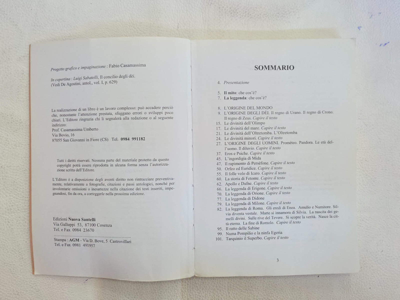 - Libro: Miti e Leggende / Fiabe di Umberto Casamassima- NUOVA SANTELLI