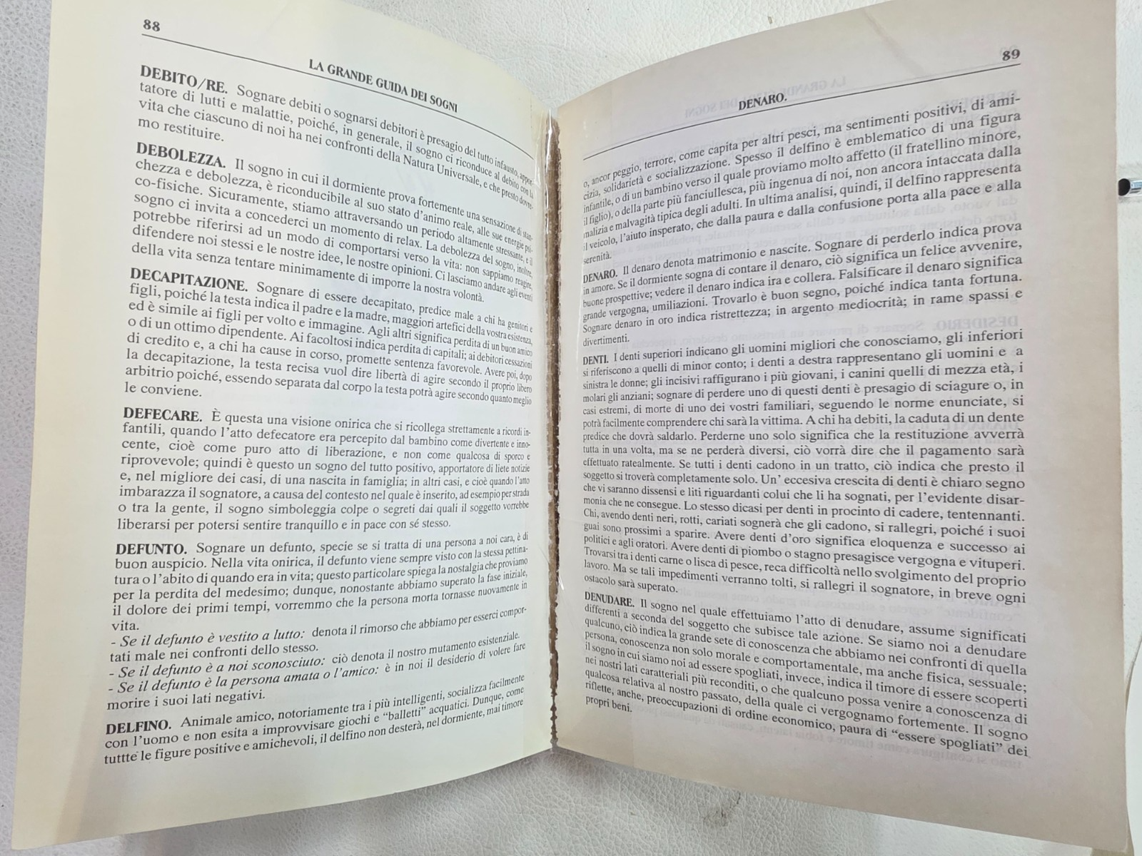​"La Grande Guida dei Sogni" - Libro Vintage con Numeri Fortunati 1999