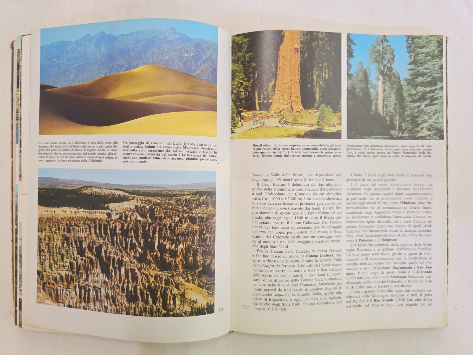 ​"Il Garzanti della Geografia" Atlante Libro Vintage Collezione Raro Anni '70