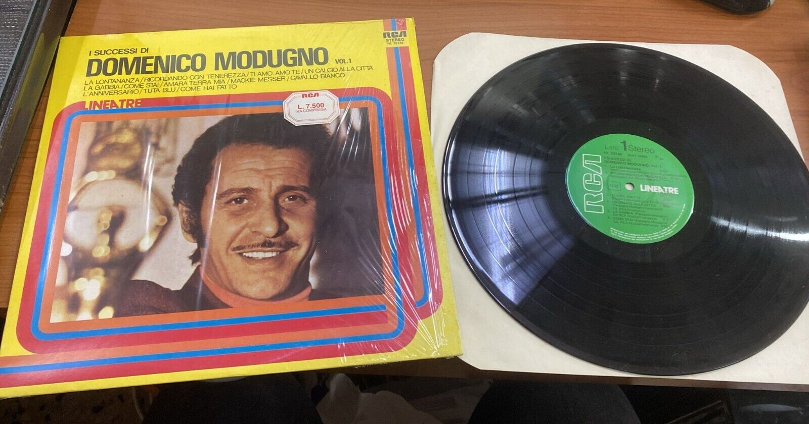0 DISCO VINILE DOMENICO MODUGNO - I SUCCESSI DI DOMENICO MODUGNO VOL 1 - RCA REC