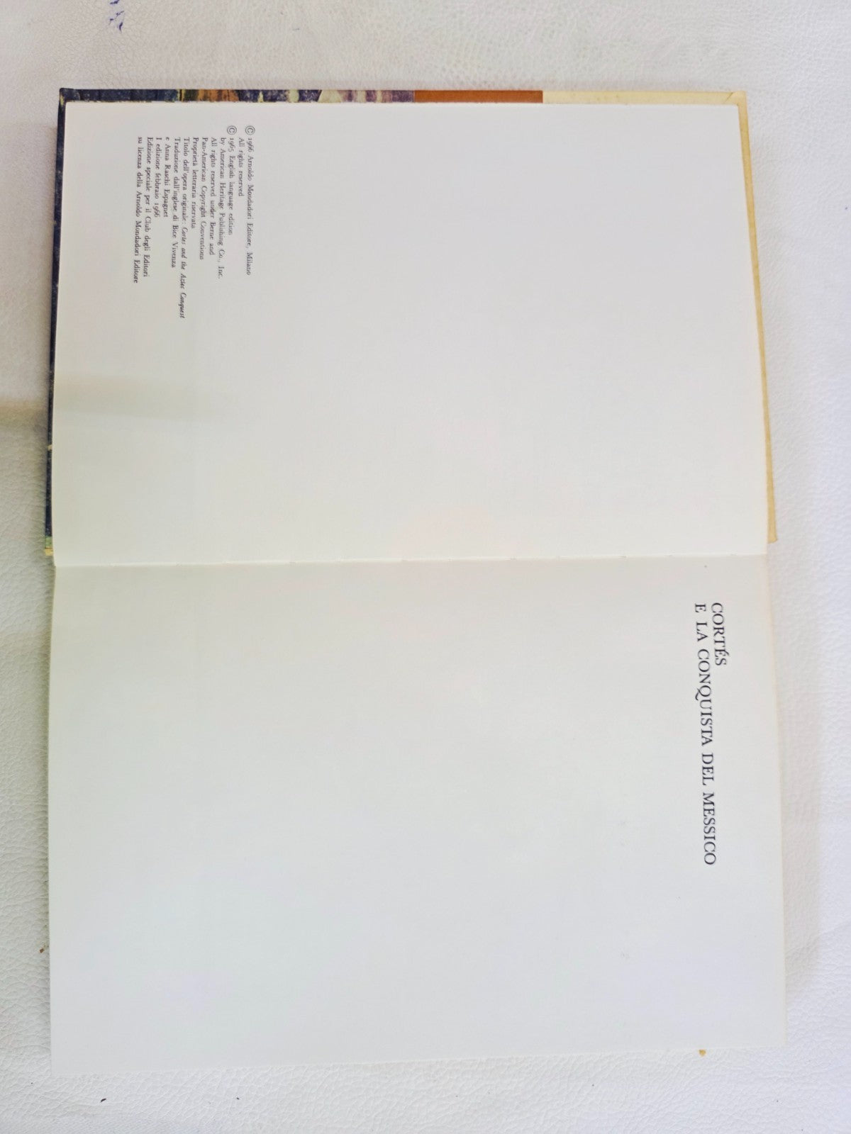 ​"Cortés e la conquista del Messico" Blacker Junior Club Libro Raro Vintage