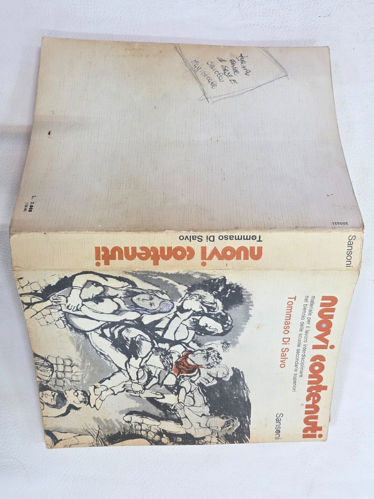 "Nuovi Contenuti" Tommaso Di Salvo Libro Scolastico Vintage Sansoni Anni '80