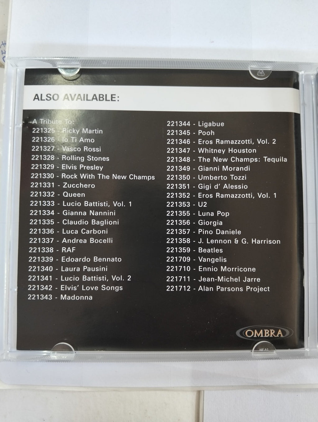 "A Tribute To Alan Parsons Project" - CD Compact Disc Digital Audio -