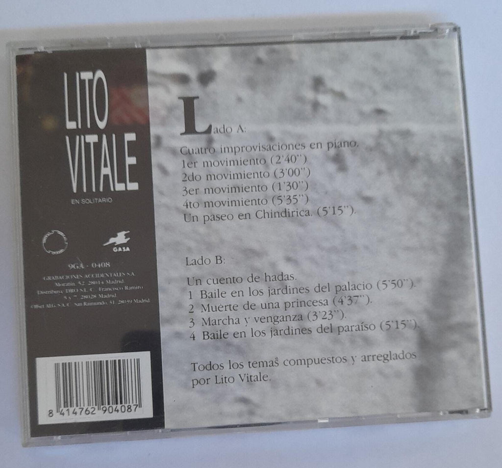 0 CD LITO VITALE EN SOLITARIO 9GA-0408