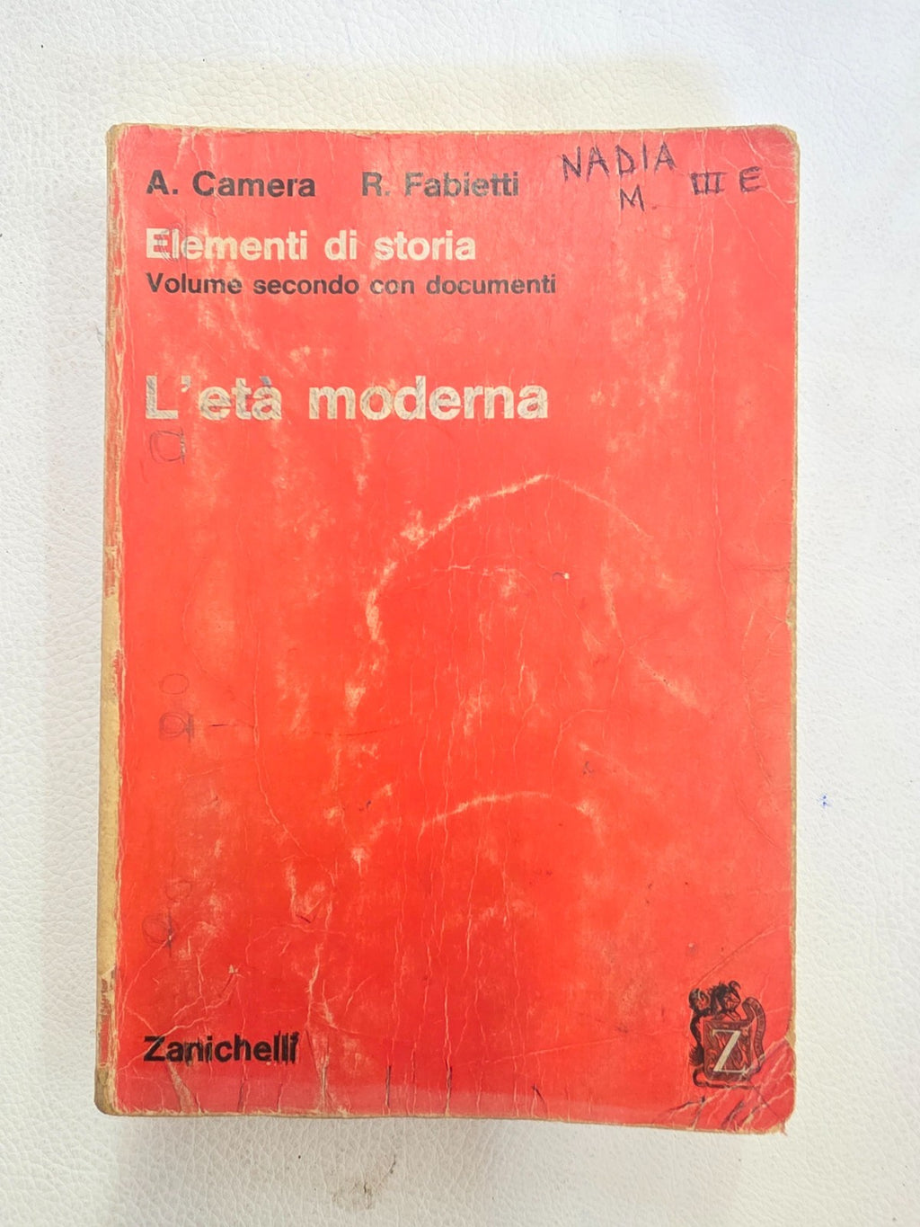 "L'età moderna", secondo volume del manuale scolastico Elementi di storia