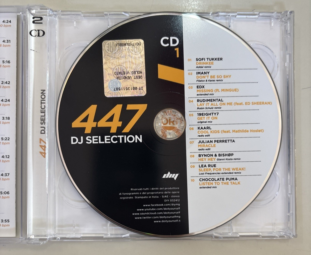 "DJ Selection 447" 2 CD Set 2016 Extended  Versions  MERCATINO DELL'USATO DJ 447