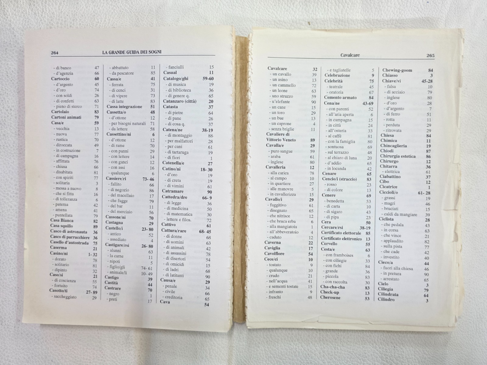 ​"La Grande Guida dei Sogni" - Libro Vintage con Numeri Fortunati 1999