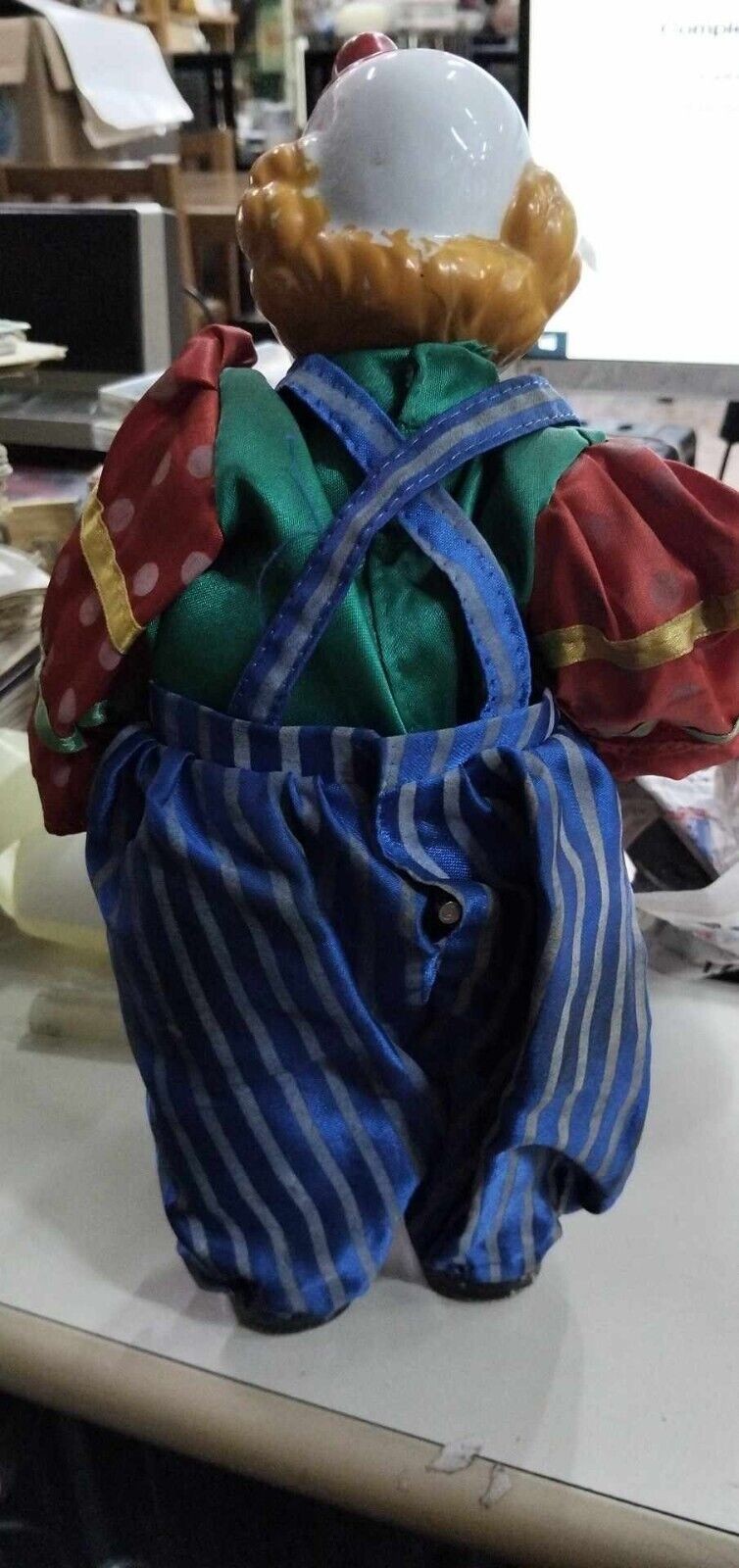 0 clown danzante in ceramica vintage si muove