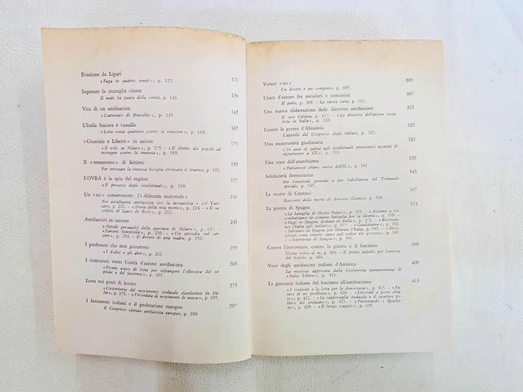 ​"L'antifascismo italiano" P. Alatri Storia Libro Raro Edizioni Avanti! Gramsci