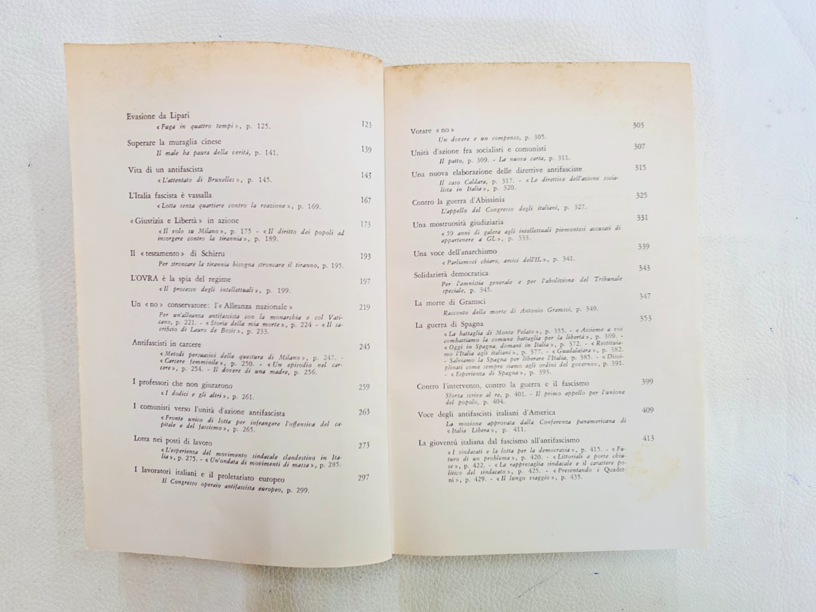 ​"L'antifascismo italiano" P. Alatri Storia Libro Raro Edizioni Avanti! Gramsci