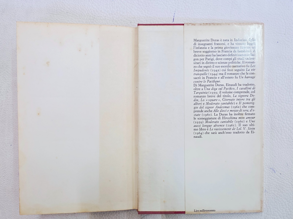 ​"Hiroshima mon amour" Marguerite Duras Libro Einaudi 1960 Raro