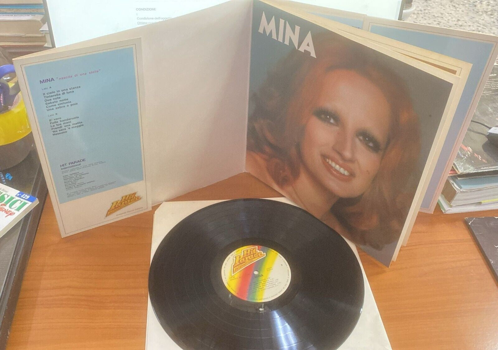 0 DISCO VINILE (33 GIRI) MINA - NASCITA DI UNA STELLA - HIT PARADE INTERNATIONAL