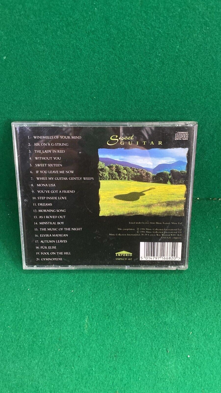 0 ALBUM ORIGINALE - SWEET GUITAR - 20 EXQUISITE GUITAR FAVOURITES - 1996 MUSIC C