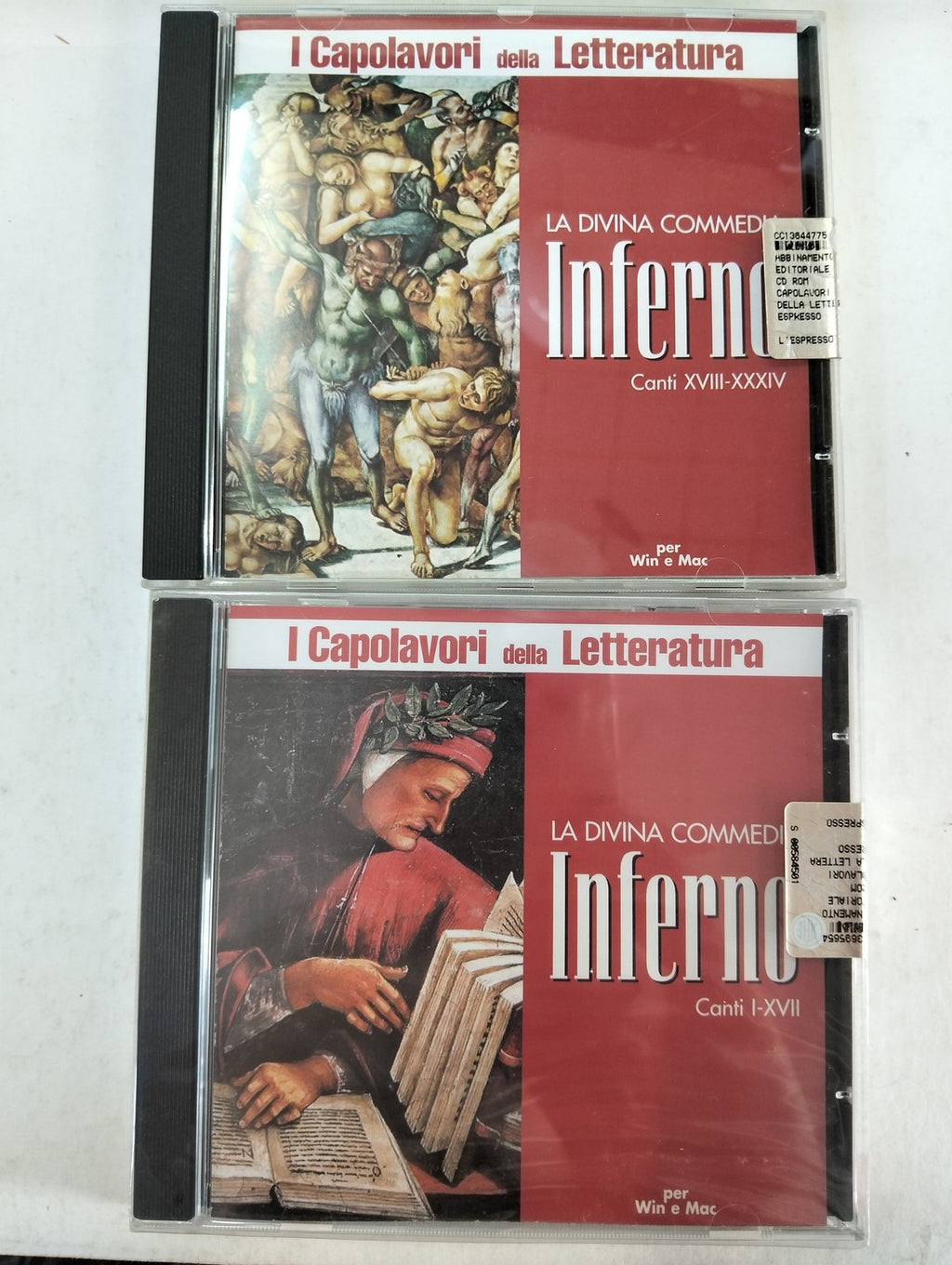 "La Divina Commedia Inferno Canti XVII-XXXIV" e "La Divina Commedia Inferno Can