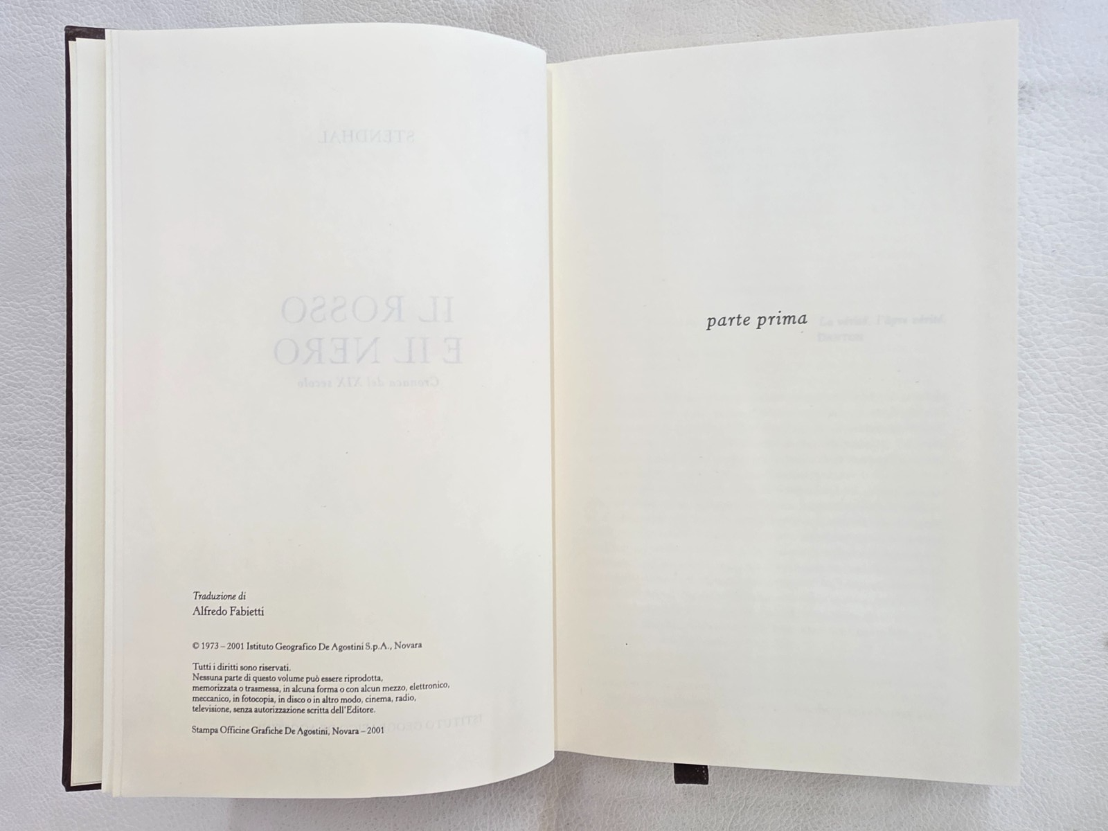 "Il Rosso e il Nero" di Stendhal - Geda Capolavori De Agostini, Gemma Letteraria