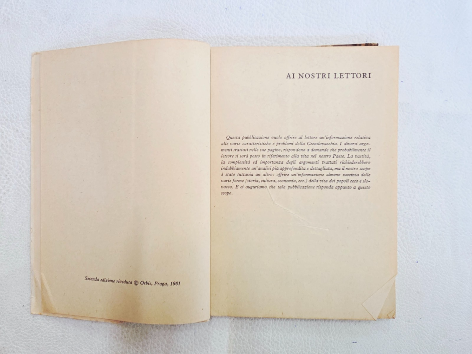 ​"Giudicate da soli" La realtà cecoslovacca Libro Vintage Raro Documento Storico