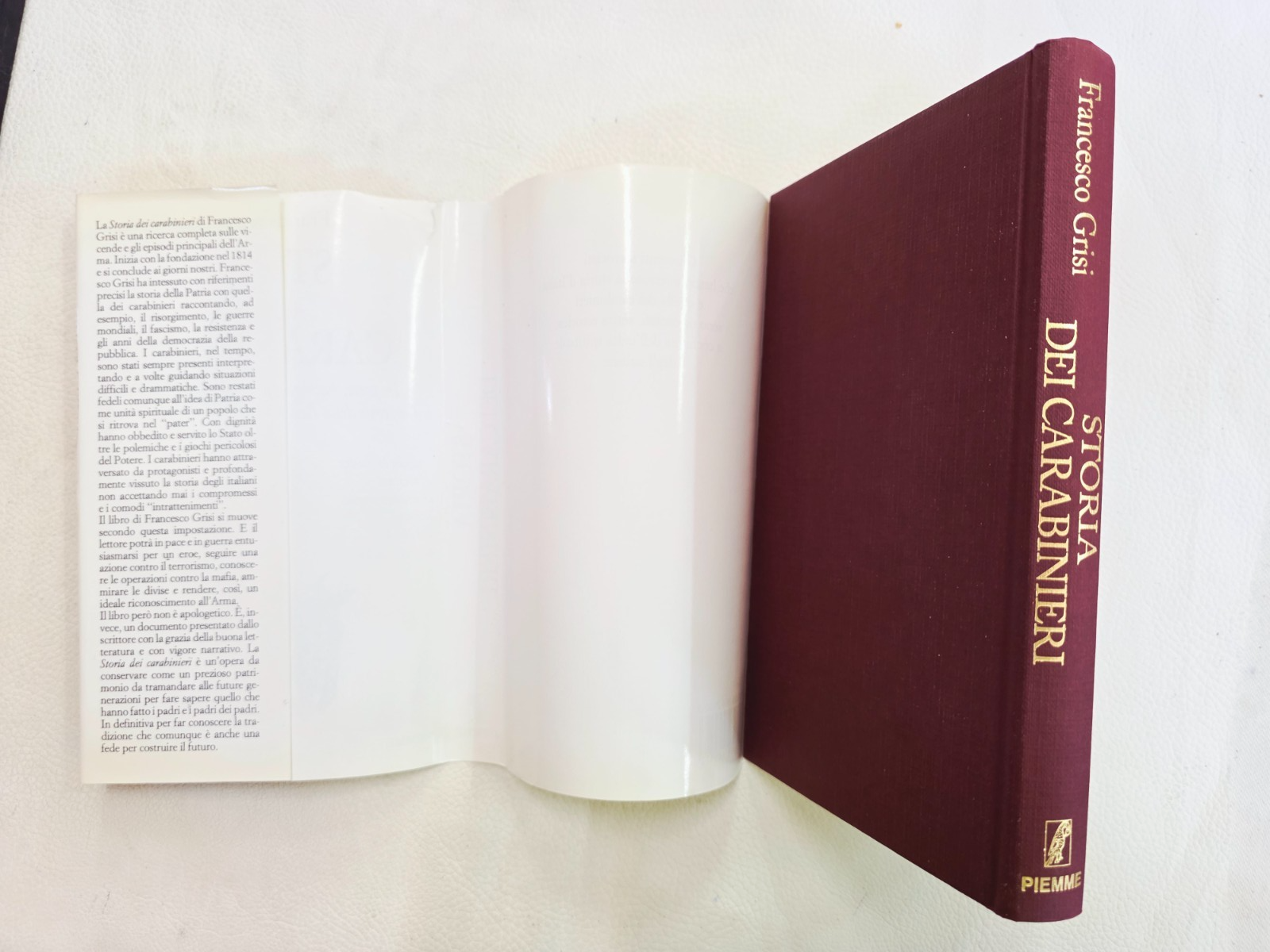 ​"Storia dei Carabinieri" Grisi PIEMME Libro Vintage Raro Forze dell'Ordine