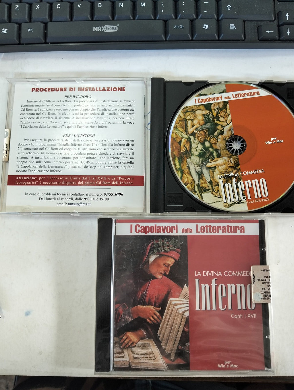 "La Divina Commedia Inferno Canti XVII-XXXIV" e "La Divina Commedia Inferno Can