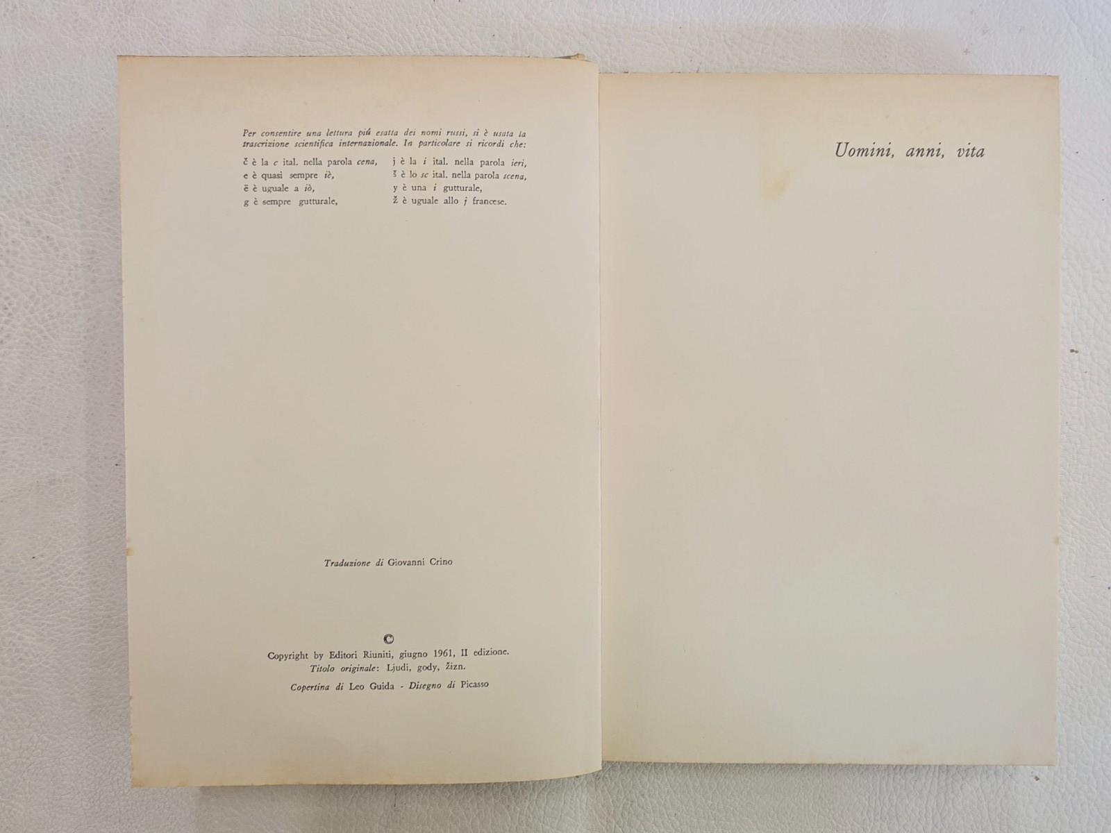 "Uomini, anni, vita" di Ilja Ehrenburg- 2-3 VOLUME- EDITORI RIUNITI