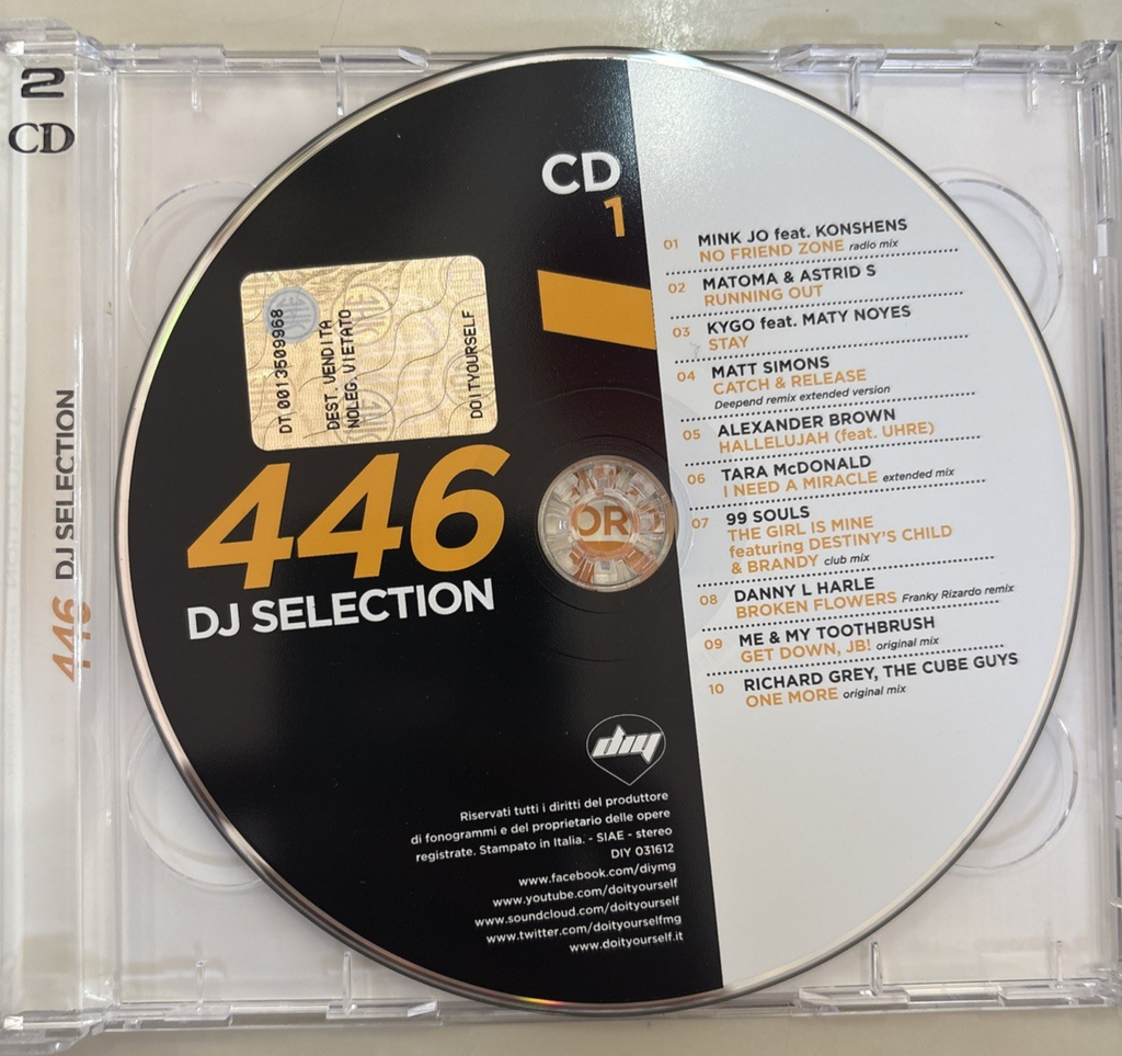 "DJ Selection 446" 2 CD Set 2016 Extended Versions DJ NUMERO 446 MERCATINO USATO