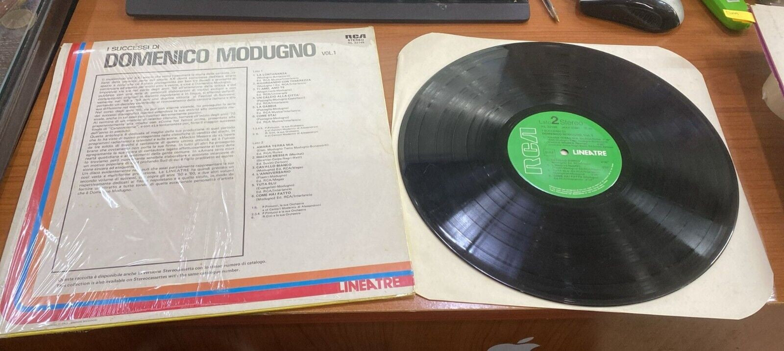 0 DISCO VINILE DOMENICO MODUGNO - I SUCCESSI DI DOMENICO MODUGNO VOL 1 - RCA REC