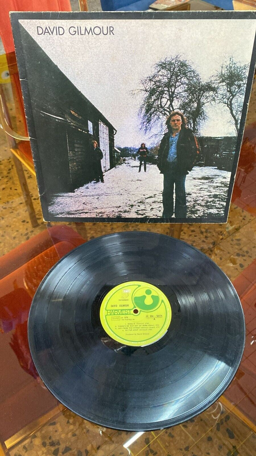 0 DISCO VINILE 33 GIRI DAVID GILMOUR - HARVEST - PINK FLOYD MUSIC LTD 1978