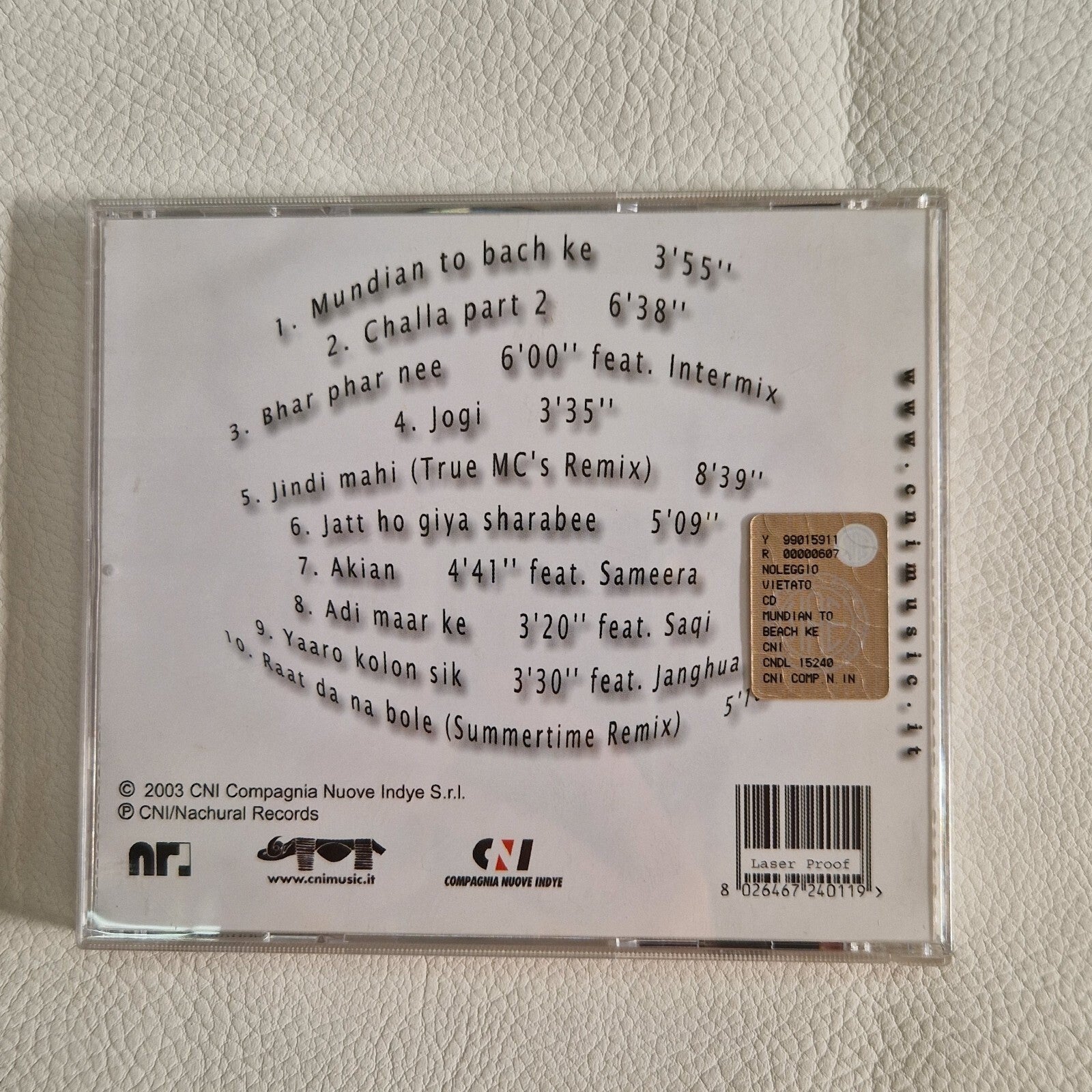 0 CD Panjabi MC – Mundian To Bach Ke | Bhangra Hip Hop Hit Anni 2000 Mercatino