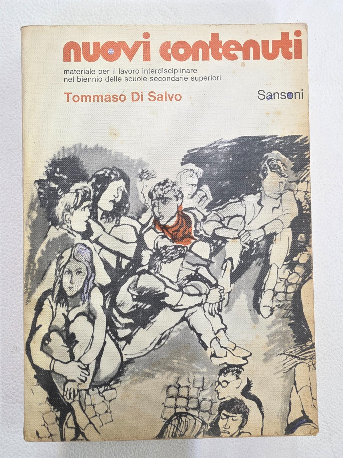 "Nuovi Contenuti" Tommaso Di Salvo Libro Scolastico Vintage Sansoni Anni '80