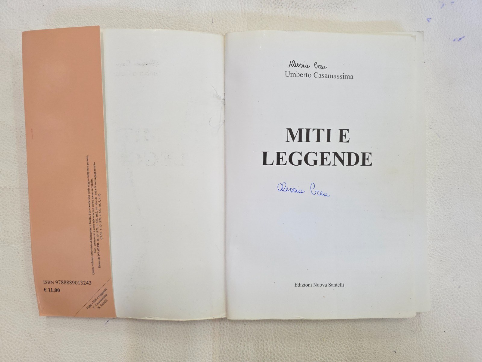 - Libro: Miti e Leggende / Fiabe di Umberto Casamassima- NUOVA SANTELLI