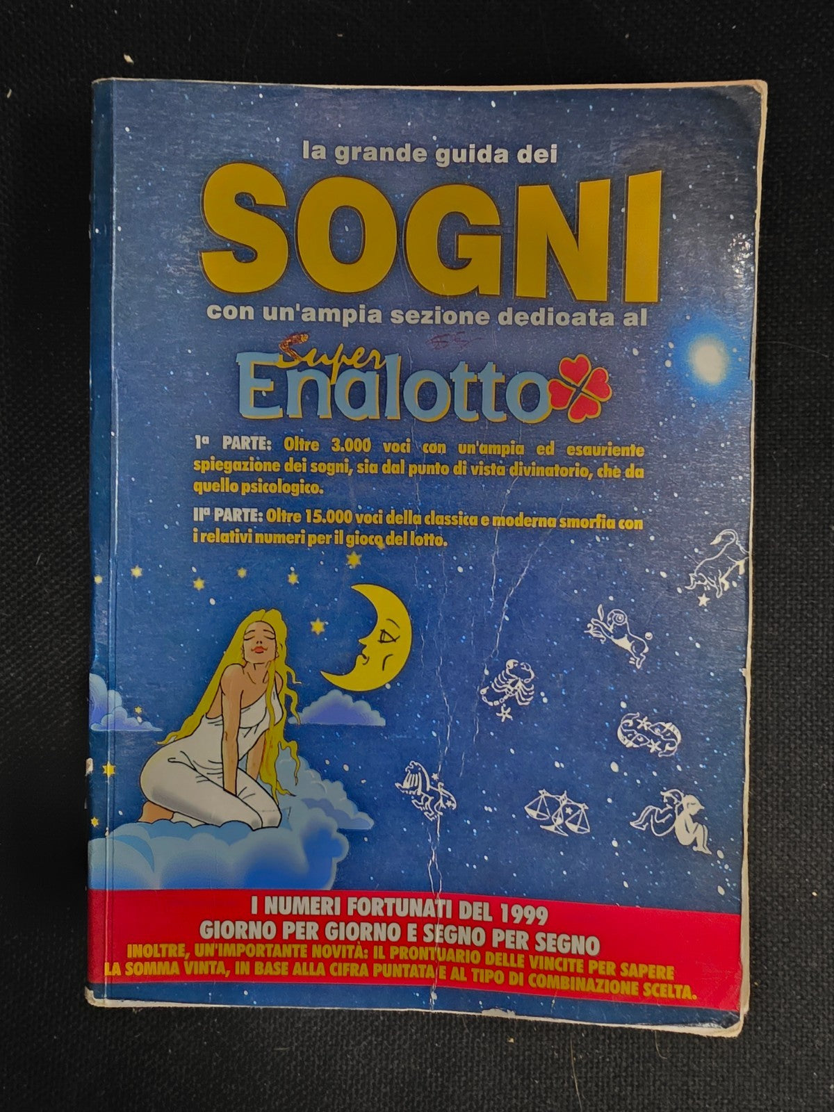 ​"La Grande Guida dei Sogni" - Libro Vintage con Numeri Fortunati 1999