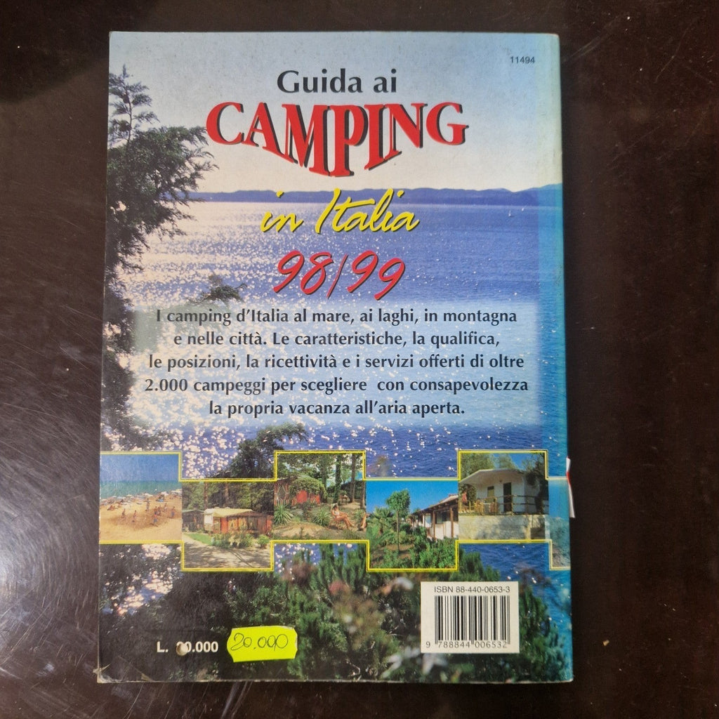 0 Guida ai Camping in Italia 98/99, Demetra 1998, Buone Condizioni Libro Usato